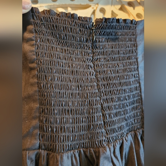 REFORMATION MICHAELA BABYDOLL MINI BLACK DRESS PUFF SLEEVES SIZE 8 - Picture 16 of 16